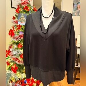 Black V-Neck Sweater